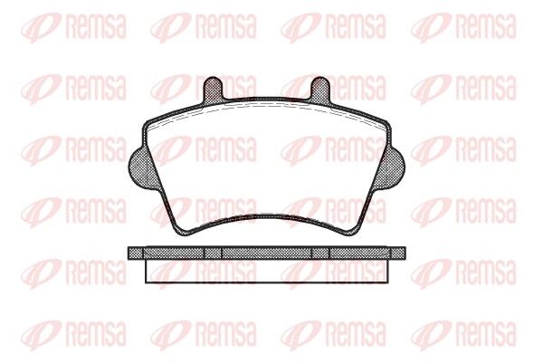 REMSA 0819.00 Brake Pad Set, disc brake