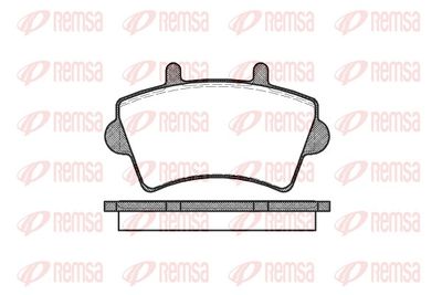 Brake Pad Set, disc brake REMSA 0819.00