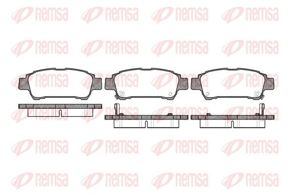 REMSA 0820.02 Brake Pad Set, disc brake
