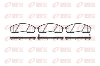 Brake Pad Set, disc brake REMSA 0821.02