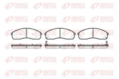 Brake Pad Set, disc brake REMSA 0821.12