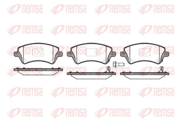 REMSA 0822.12 Brake Pad Set, disc brake