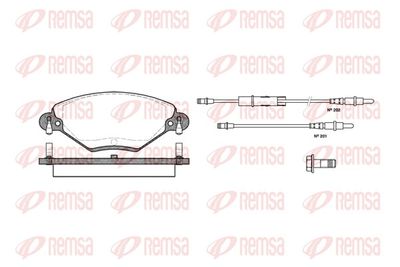 Brake Pad Set, disc brake REMSA 0828.04