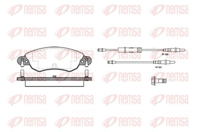 Brake Pad Set, disc brake REMSA 0829.04