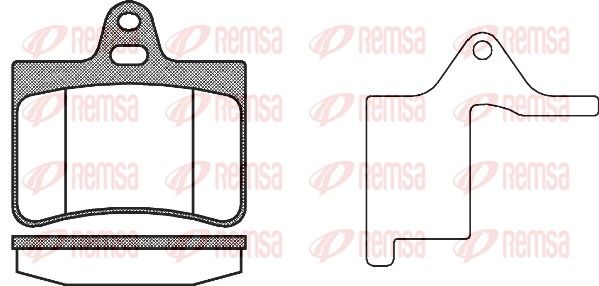 REMSA 0830.20 Brake Pad Set, disc brake