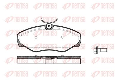 Brake Pad Set, disc brake REMSA 0834.00