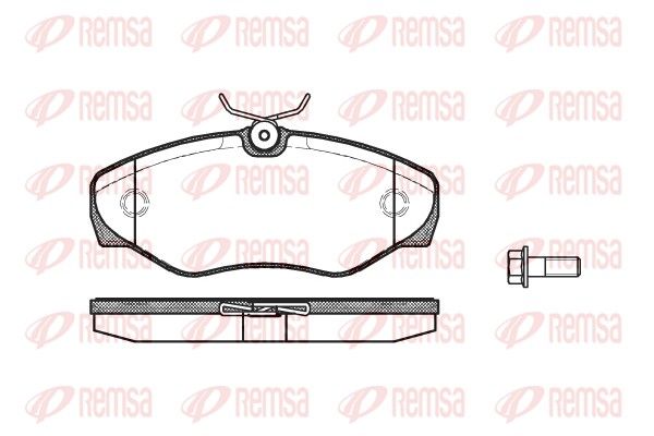 REMSA 0834.10 Brake Pad Set, disc brake
