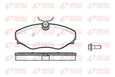 Brake Pad Set, disc brake REMSA 0834.20