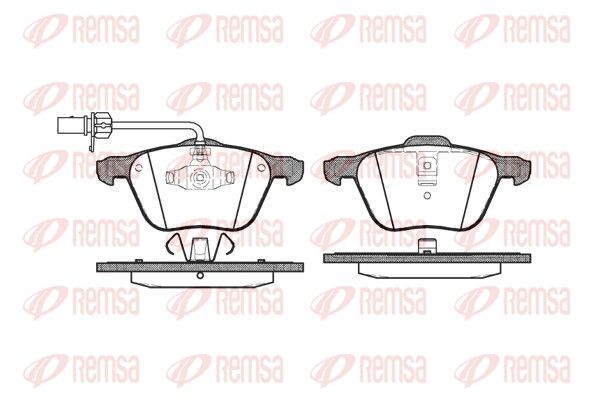 REMSA 0836.02 Brake Pad Set, disc brake