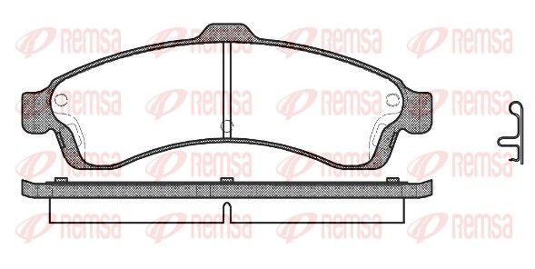 REMSA 0837.02 Brake Pad Set, disc brake