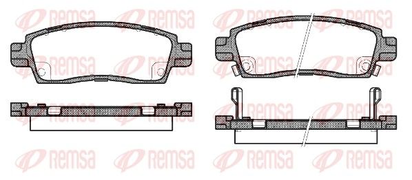 REMSA 0838.02 Brake Pad Set, disc brake