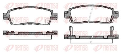 Brake Pad Set, disc brake REMSA 0838.02