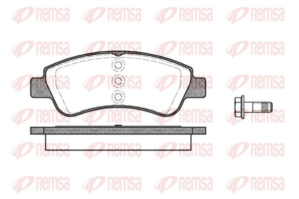REMSA 0840.20 Brake Pad Set, disc brake