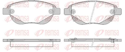 Brake Pad Set, disc brake REMSA 0841.02