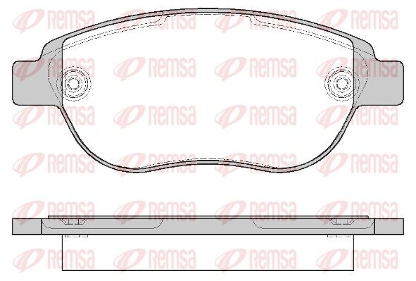 REMSA 0841.00 Brake Pad Set, disc brake