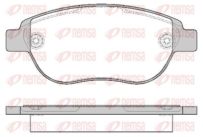 Brake Pad Set, disc brake REMSA 0841.00