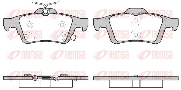 REMSA 0842.11 Brake Pad Set, disc brake