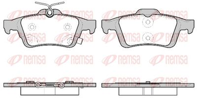 Brake Pad Set, disc brake REMSA 0842.11