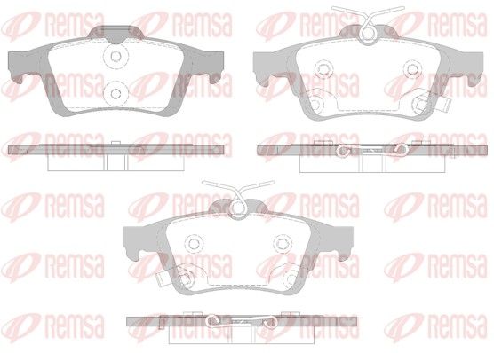 REMSA 0842.12 Brake Pad Set, disc brake