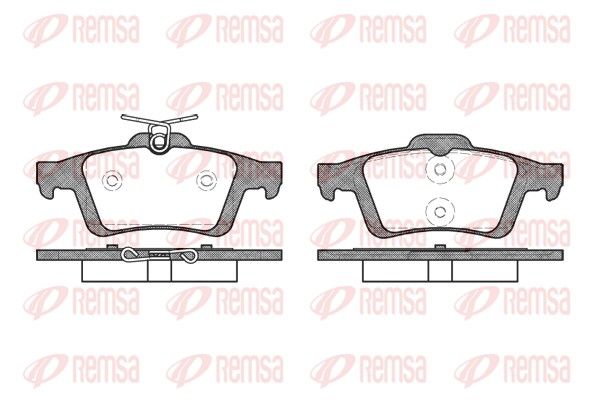 REMSA 0842.30 Brake Pad Set, disc brake