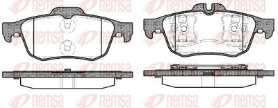 Brake Pad Set, disc brake REMSA 0842.60
