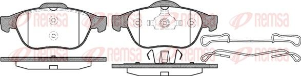 REMSA 0843.10 Brake Pad Set, disc brake