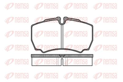 Brake Pad Set, disc brake REMSA 0849.00
