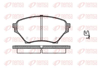 Brake Pad Set, disc brake REMSA 0850.02