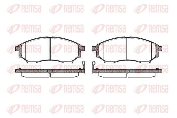 REMSA 0852.14 Brake Pad Set, disc brake