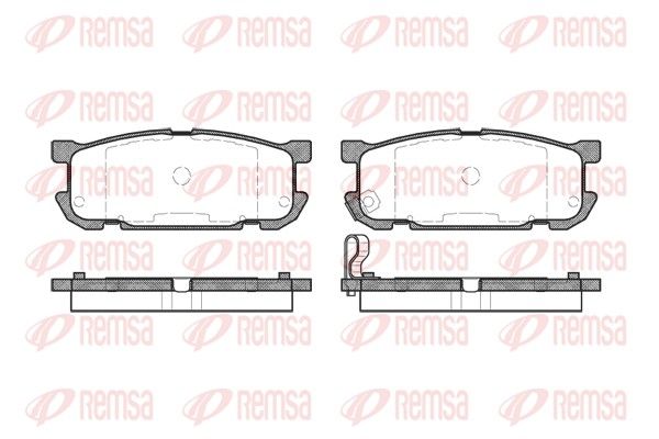 REMSA 0853.02 Brake Pad Set, disc brake