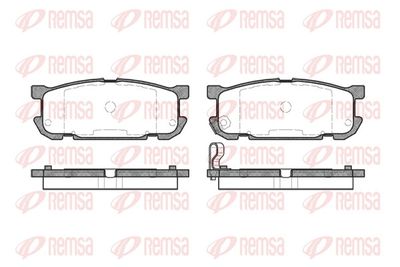 Brake Pad Set, disc brake REMSA 0853.02