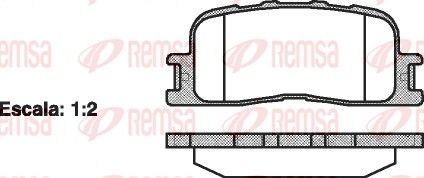 REMSA 0854.00 Brake Pad Set, disc brake