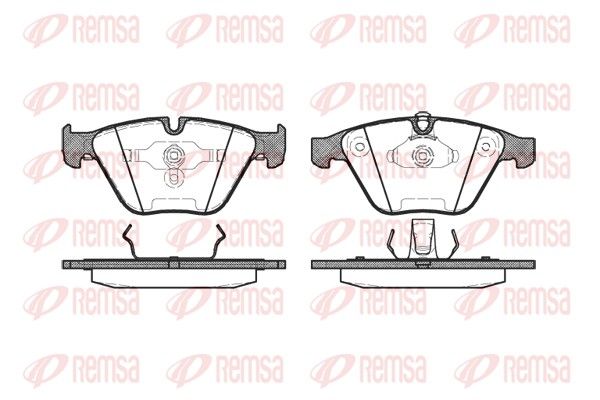 REMSA 0857.00 Brake Pad Set, disc brake