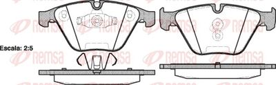 Brake Pad Set, disc brake REMSA 0857.10