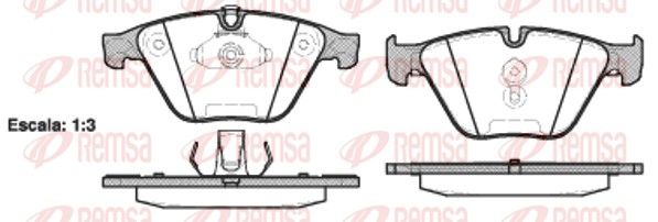 REMSA 0857.20 Brake Pad Set, disc brake