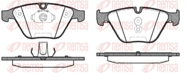 REMSA 0857.30 Brake Pad Set, disc brake