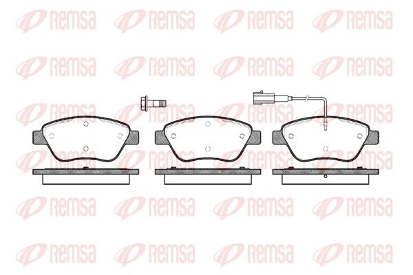 REMSA 0858.01 Brake Pad Set, disc brake