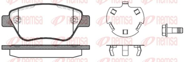 REMSA 0858.30 Brake Pad Set, disc brake