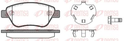 Brake Pad Set, disc brake REMSA 0858.30