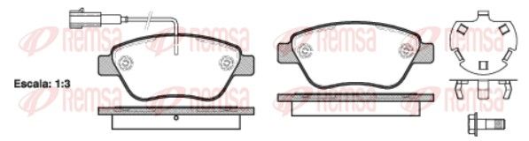 REMSA 0858.32 Brake Pad Set, disc brake