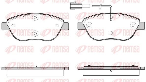 REMSA 0859.45 Brake Pad Set, disc brake
