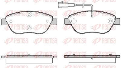 Brake Pad Set, disc brake REMSA 0859.45