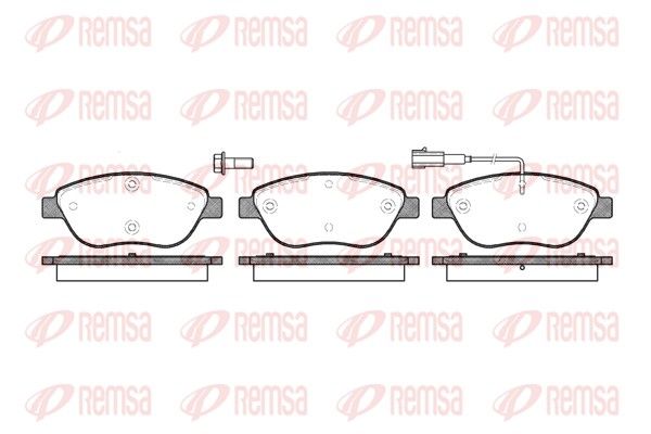 REMSA 0859.01 Brake Pad Set, disc brake