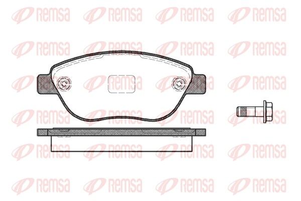 REMSA 0859.10 Brake Pad Set, disc brake