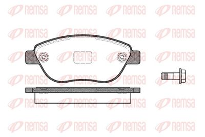 Brake Pad Set, disc brake REMSA 0859.10
