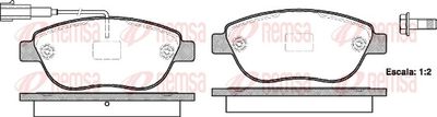 Brake Pad Set, disc brake REMSA 0859.11