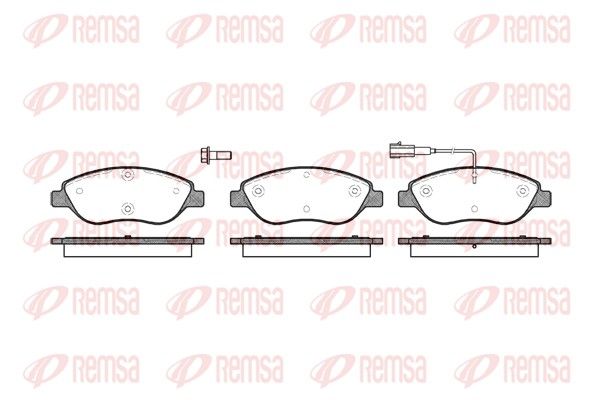 REMSA 0860.01 Brake Pad Set, disc brake