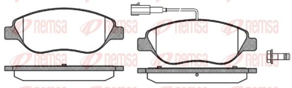 REMSA 0860.02 Brake Pad Set, disc brake