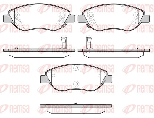 REMSA 0860.12 Brake Pad Set, disc brake