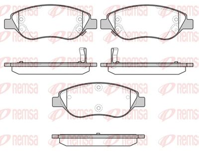 Brake Pad Set, disc brake REMSA 0860.12
